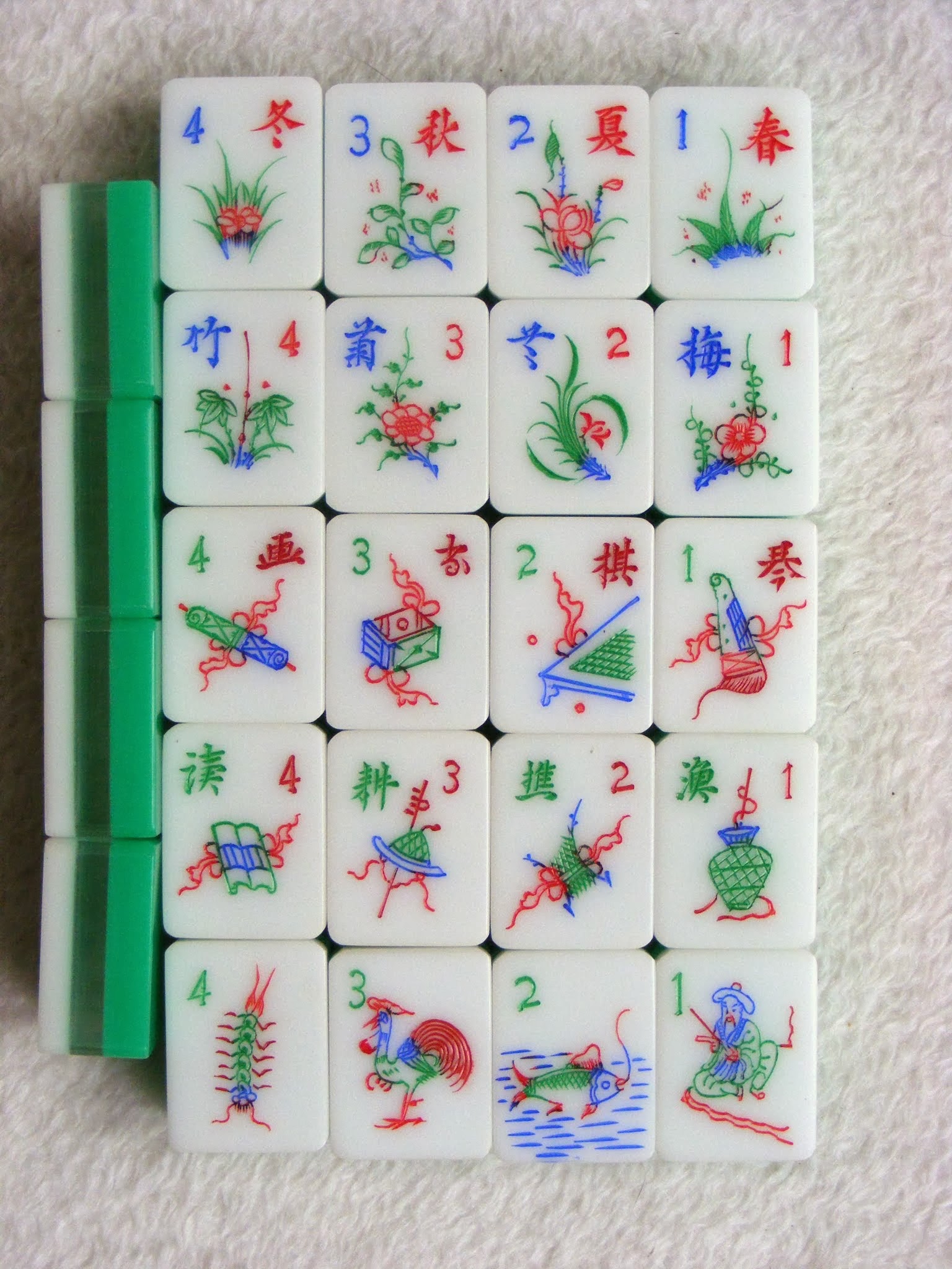 ivory jade mahjong set