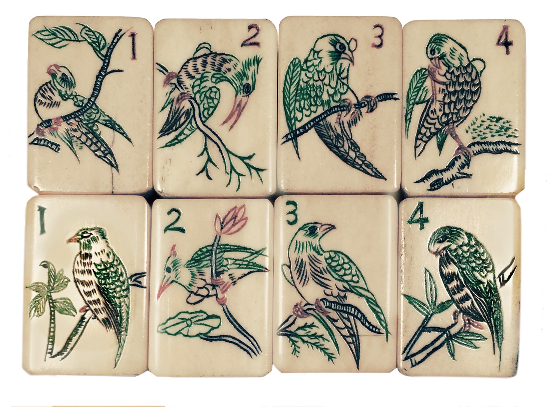 Mahjong Parrot Pendant