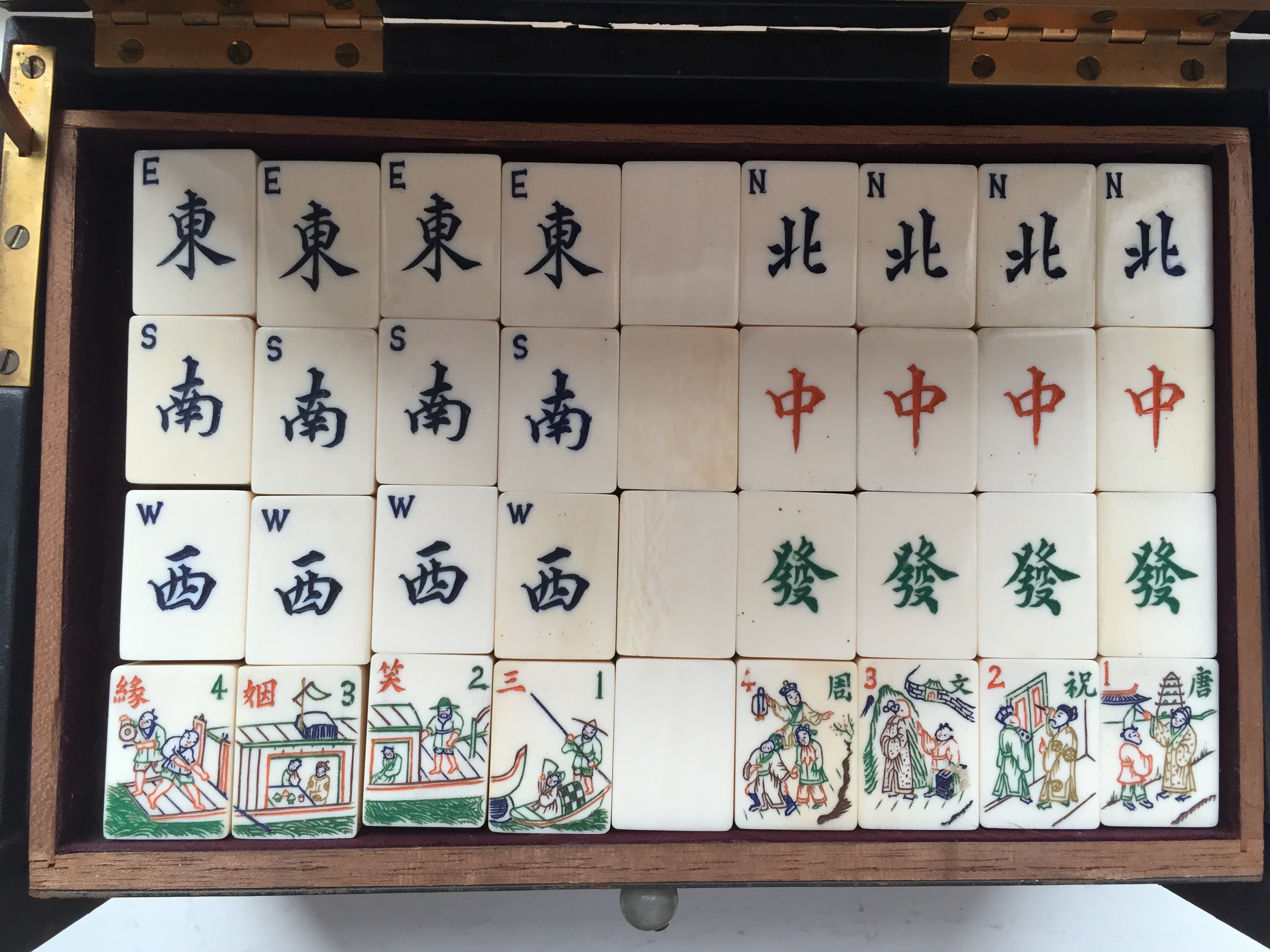 ivory mahjong set